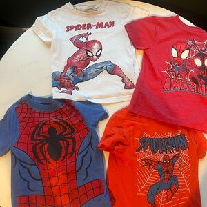 Set of 4 Spider-Man & Spidey T-Shirts in Size 4T